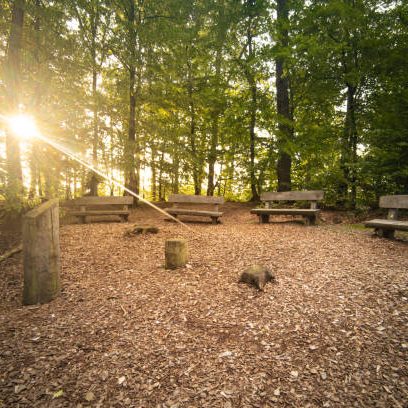 Abschiednahme Platz in einem Friedwald.